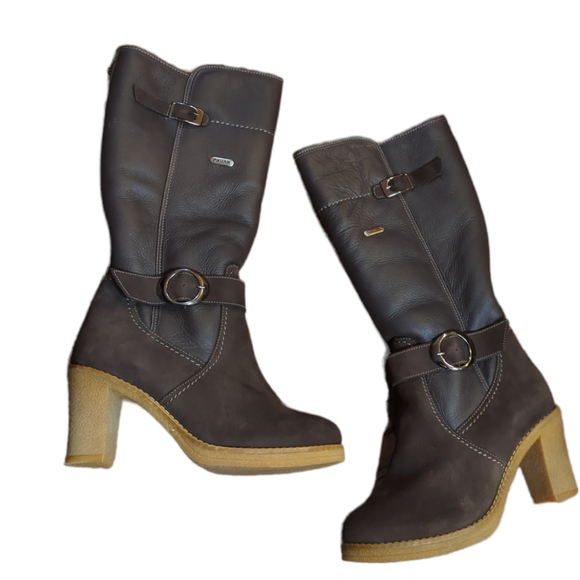 Pajar Shoes - Pajar Toledo brown 100% Sheepskin/Shearling Leather and Nubuck Boots EUC sz 9